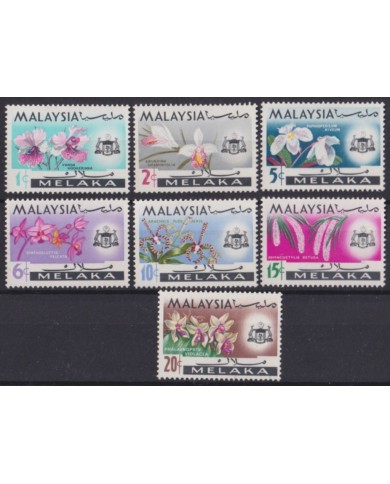 F-EX54930 MALAYSIA MELACCA MNH 1965 FLOWER FLORES ORCHID ORQUIDEAS.
