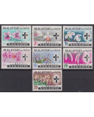 F-EX54937 MALAYSIA SARAWAK MNH 1965 FLOWER FLORES ORCHID ORQUIDEAS.
