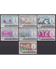 F-EX54935 MALAYSIA PELAU PANANG MNH 1965 FLOWER FLORES ORCHID ORQUIDEAS.