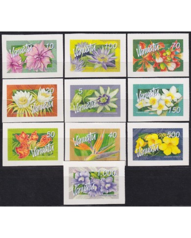 F-EX54238 VANUATU MNH 2007 ADHESIVE FLOWER FLORES IMPERFORATED.