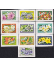F-EX54238 VANUATU MNH 2007 ADHESIVE FLOWER FLORES IMPERFORATED.