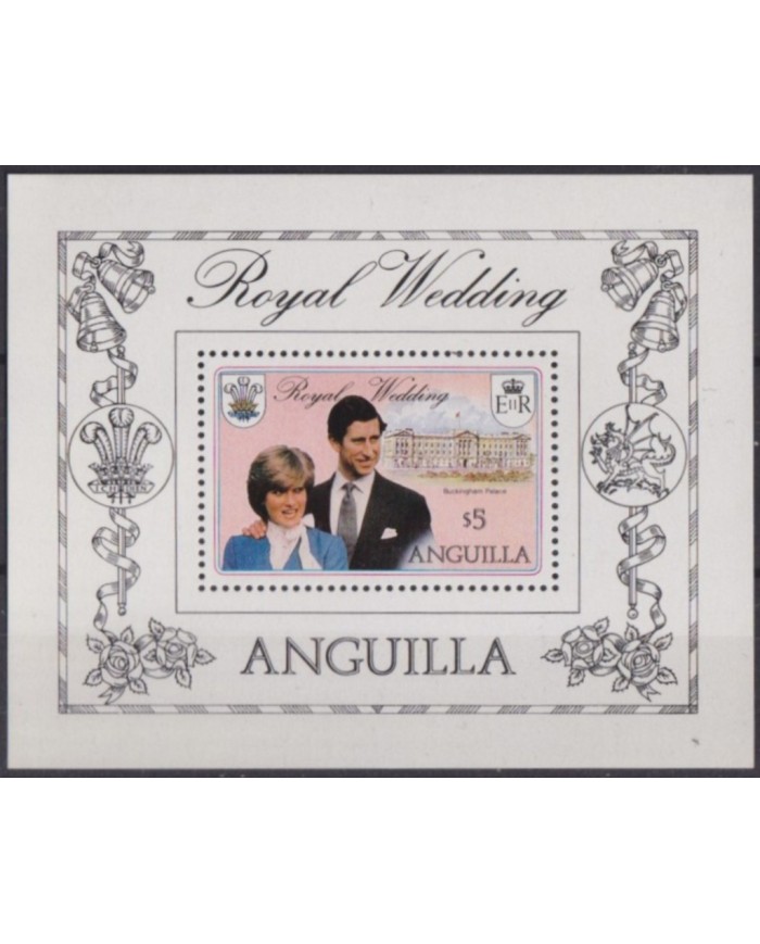 F-EX54381 ANGUILLA MNH 1981 ROYAL WEDDING LADY DIANA.