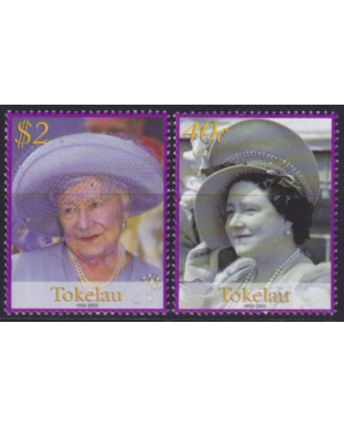 F-EX54475 TOKELAU MNH 2002 ROYAL FAMILY QUEEN MOTHER.