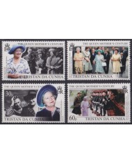 F-EX54419 TRISTAN DA CUNHA MNH 1999 ROYAL FAMILY QUEEN MOTHER.