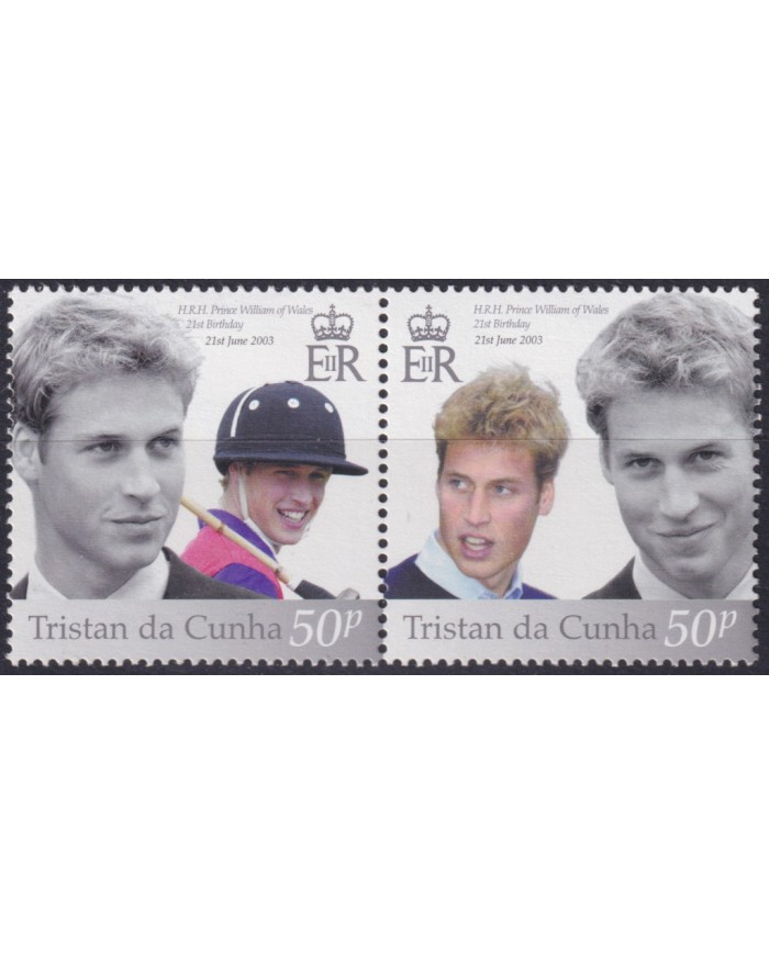 F-EX54468 TRISTAN DA CUNHA MNH 2003 ROYAL FAMILY BIRTHDAY OF PRINCE WILLIAM.
