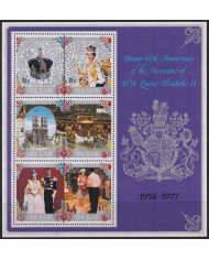 F-EX54152 COOK IS MNH 1977 ROYAL FAMILY SILVER JUBILEE OF QUEEN ELIZABETH.