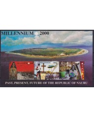 F-EX55193 NAURU 2000 MNH MILLENIUM LANDSCAPE PAST, PRESENT, FUTURE OF IS.