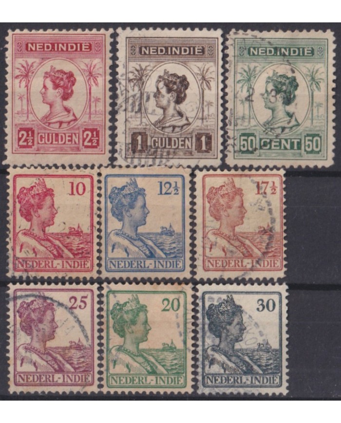 F-EX52654 NEDERLAND INDIES 1908 INDONESIA JAVA OVERPRINT BUITEN BEZIT.