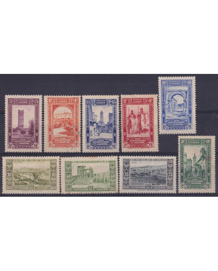 F-EX52687 ALGERIE ALGERIA 1930 MH CENTENARY ARCHEOLOGY ARCHITECTURE.