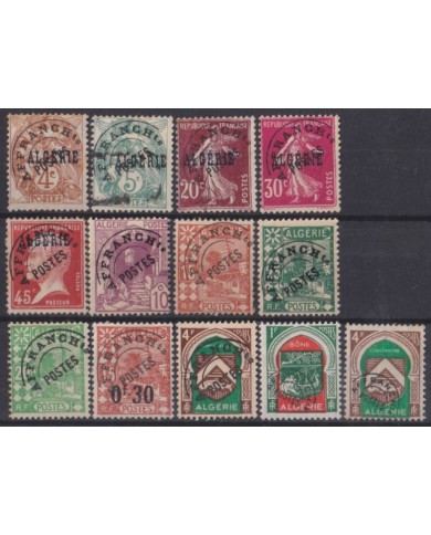 F-EX52705 ALGERIE ALGERIA PRE-OBLITERE AFFRANCHS + 80€.