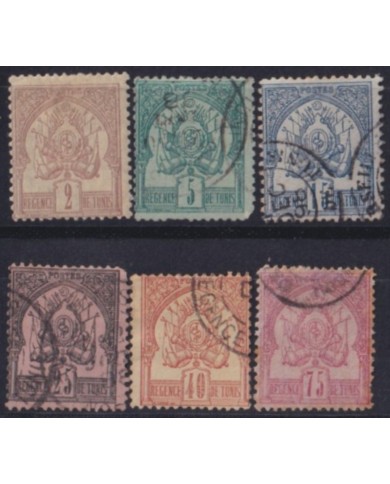 F-EX52712 TUNIS TUNISIE TUNISIA 1888-95 STAMPS LOT + 200€.