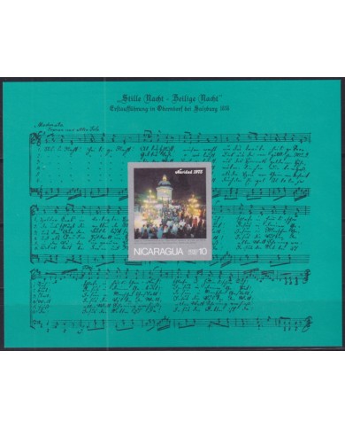 F-EX53058 NICARAGUA MNH 1975 CHRISTMAS NAVIDAD CLASSIC MUSIC.