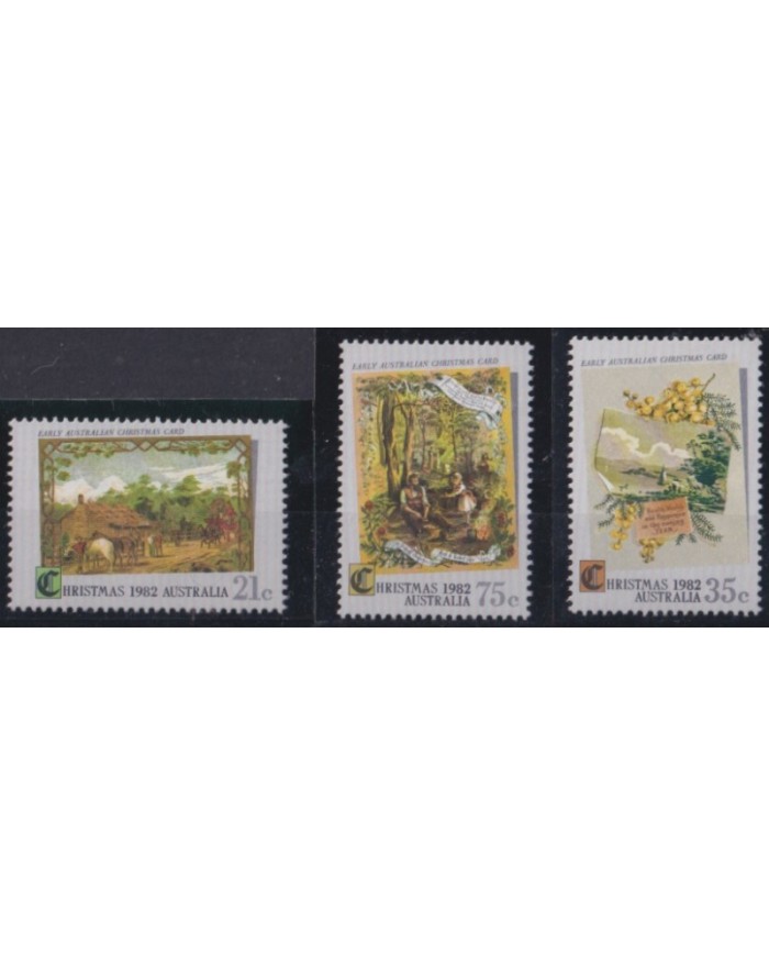 F-EX55394 AUSTRALIA 1982 MNH CHRISTMAS NAVIDAD RELIGION DRAWING.