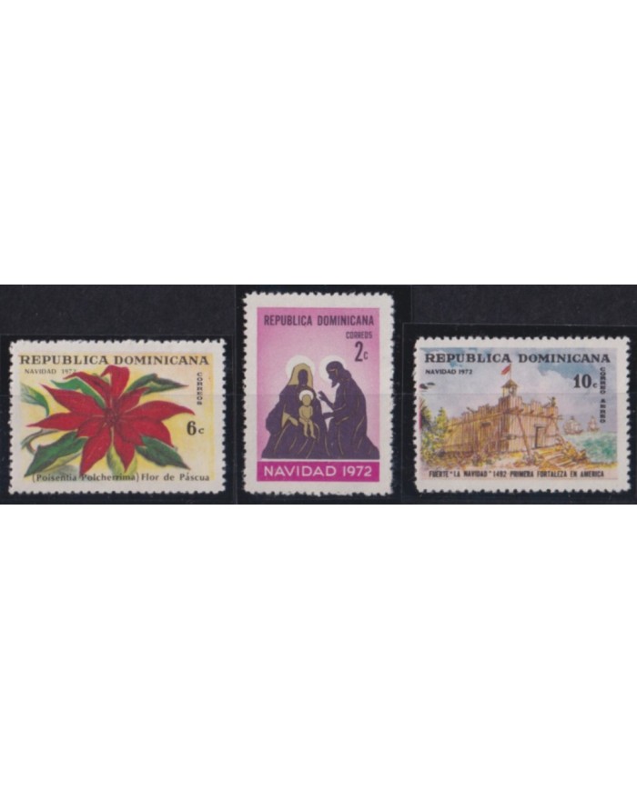 F-EX55408 DOMINICA REP MNH 1972 CHRISTMAS NAVIDAD PASCUA FLOWER.