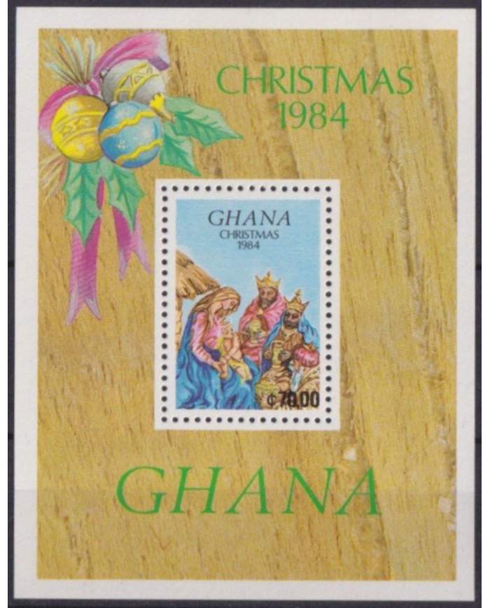 F-EX55411 GHANA MNH 1984 CHRISTMAS NAVIDAD ART DRAWING.