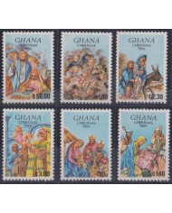 F-EX55412 GHANA 1984 MNH CHRISTMAS NAVIDAD RELIGION MADONNA DRAWING.