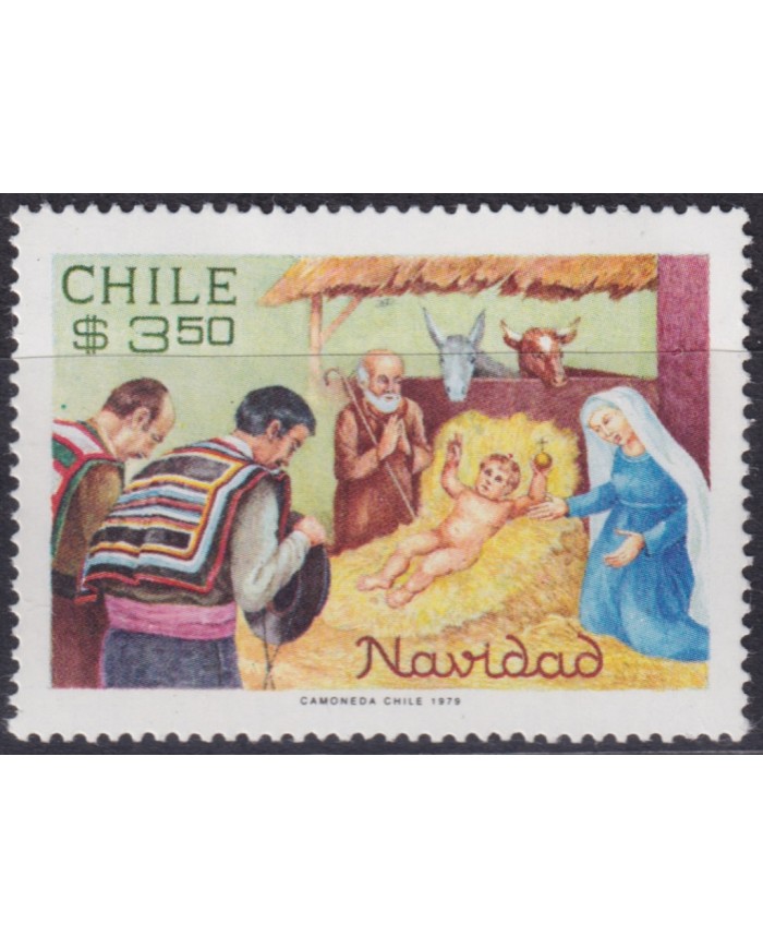 F-EX55418 CHILE MNH 1979 CHRISTMAS NAVIDAD CHILD DRAWING.