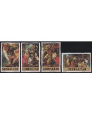 F-EX55421 GIBRALTAR MNH 1977 CHRISTMAS NAVIDAD ART MADONNA PAINTING RUBENS.