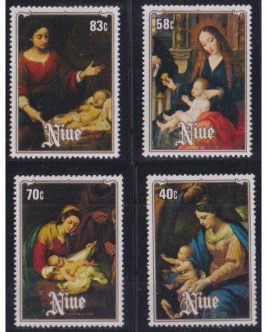 F-EX55425 NIUE 1983 MNH CHRISTMAS NAVIDAD RELIGION ART RAPHAEL PAINTING.