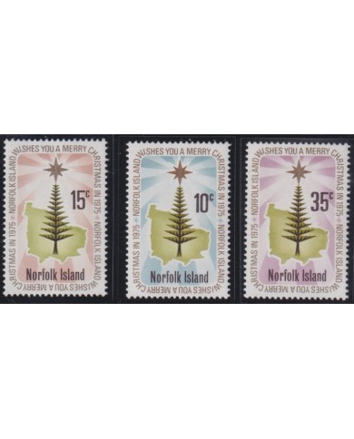 F-EX55428 NORFOLK MNH 1975 CHRISTMAS NAVIDAD TREE DRAWING RELIGION.