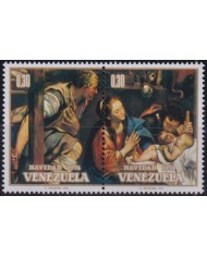F-EX55442 VENEZUELA MNH 1974 CHRISTMAS NAVIDAD ART RELIGION.