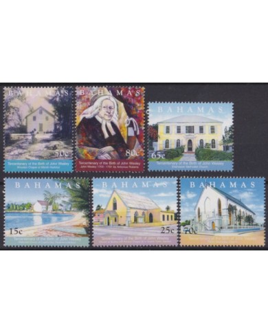 F-EX55260 BAHAMAS MNH 2004 JOHN WESLEY ARCHITECTURE CHURCH.