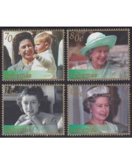 F-EX55249 BAHAMAS MNH 1990 ROYAL FAMILY GOLDEN JUBILEE QUEEN MOTHER.