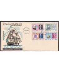 F-EX54157 BAHAMAS 1979 FDC CENT OF DEATH ROWLAND HILL.