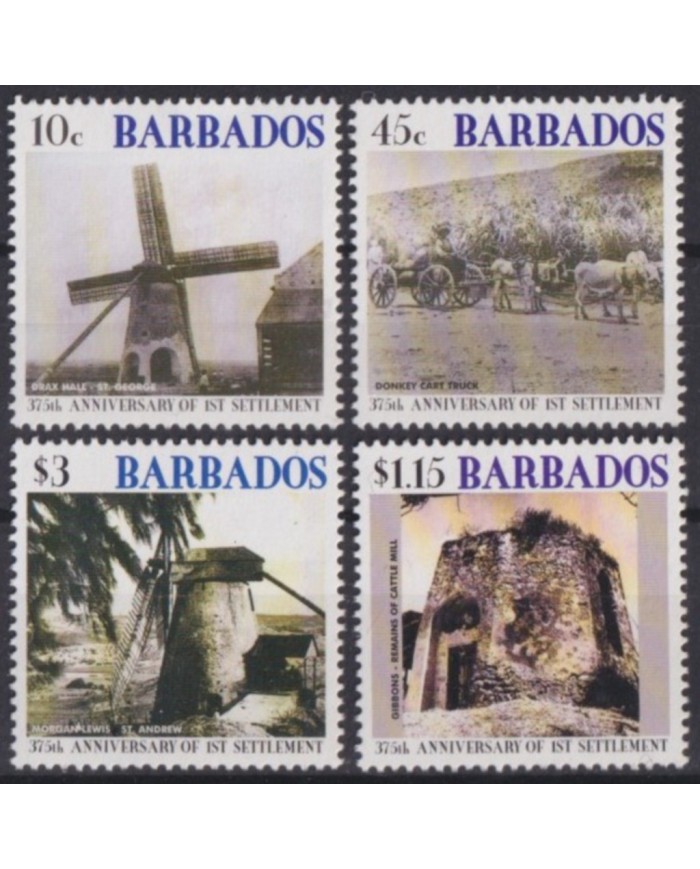 F-EX55223 BARBADOS MNH 2002 375th OF SETTLEMENTS OF BRIDGETOWN.