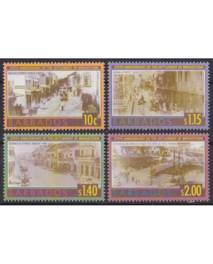 F-EX55225 BARBADOS MNH 2003 375th OF SETTLEMENTS OF BRIDGETOWN.
