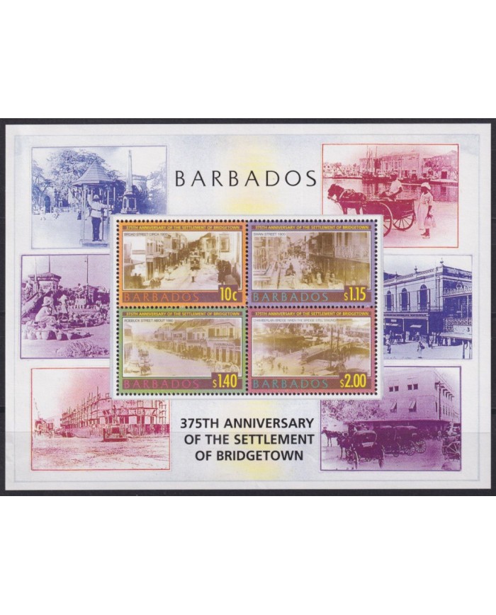 F-EX55051 BARBADOS MNH 2003 375th OF SETTLEMENTS OF BRIDGETOWN.