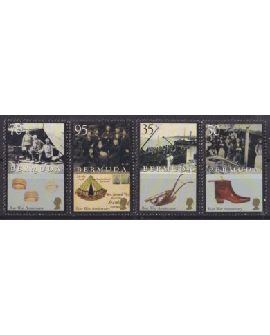 F-EX55204 BERMUDAS MNH 2001 BOER WAR ANNIVERSARY POSTAL HISTORY.