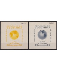 F-EX53186 COLOMBIA MH 1950 UPU SPECIAL SHEET.