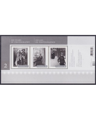 F-EX55214 CANADA MNH 2012 150th YEAR OF PHOTOGRAPHY.