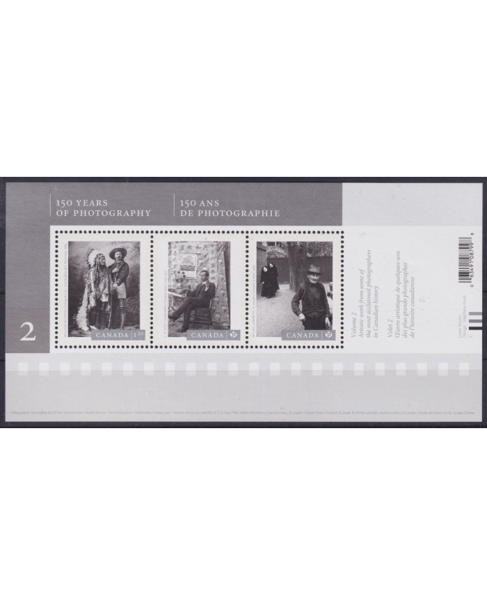 F-EX55214 CANADA MNH 2012 150th YEAR OF PHOTOGRAPHY.