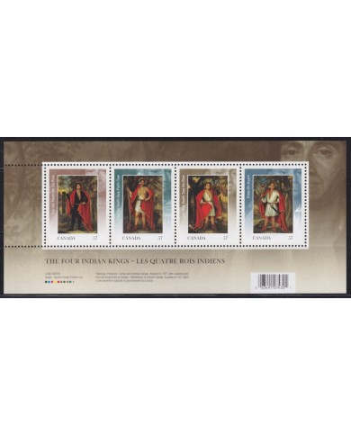 F-EX55050 CANADA MNH 2010 FOUR INDIAN KINGS SHEET.