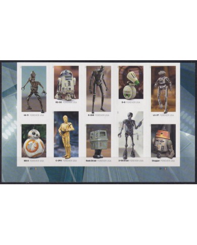 F-EX53183 USA US MNH 2021 STAR WAR FOREVER ADHESIVE.