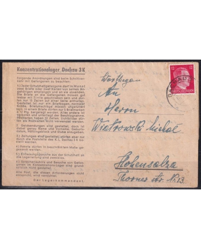 F-EX16570 GERMANY DACHAU CONCENTRATIONLAGER CONCENTRATION 1943 POW WWII.