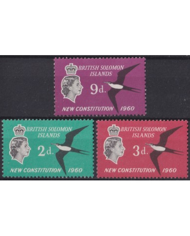 F-EX55451 SOLOMON IS MH 1961 NEW CONSTITUTION BIRD AVES OISEAUX VÖGEL.