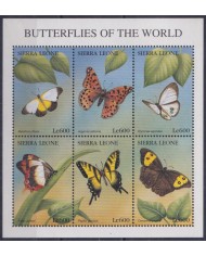 F-EX55445 SIERRA LEONE MNH 1997 WILDLIFE FAUNA BUTTERFLIES MARIPOSAS PAPILLON.