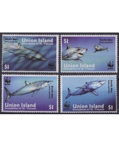 F-EX55473 UNION IS GRENADINES ST VINCENT MNH 2017 WILDLIFE MARINE FISHING FISH PECES.