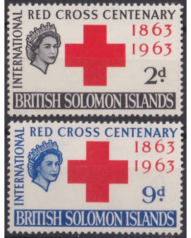 F-EX55454 SOLOMON IS MNH 1963 RED CROSS.