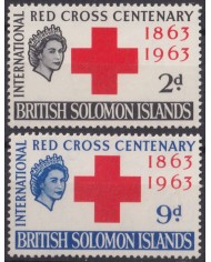 F-EX55454 SOLOMON IS MNH 1963 RED CROSS.