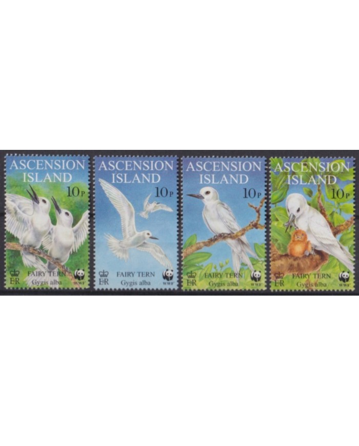F-EX55461 ASCENSION IS 1999 MNH WWF BIRD AVES PAJAROS VÖGEL OISEAUX.