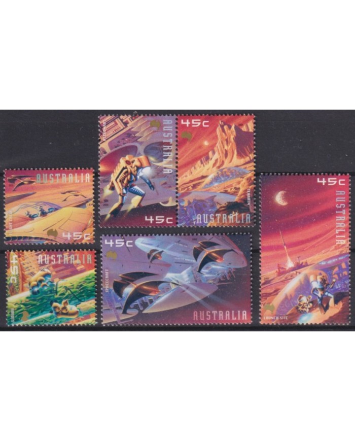 F-EX55531 AUSTRALIA MNH 2000 SPACE EXPLORATION COSMOS.