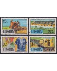 F-EX55527 LIBERIA MNH 1980 TOURISM HYDROELECTRIC RAILROAD IRON MINERALS.