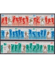 F-EX55495 NIUE MNH 1982 WORLD SOCCER CHAMPIONSHIP CUP FOOTBALL.