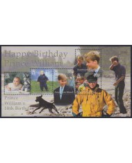 F-EX53088 ASCENSION IS MNH 2000 ROYAL FAMILY 18th BIRTHDAY PRINCE WILLIAM.