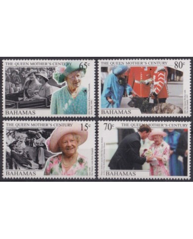F-EX55601 BAHAMAS IS MNH 1999 ROYAL FAMILY QUEEN MOTHER.