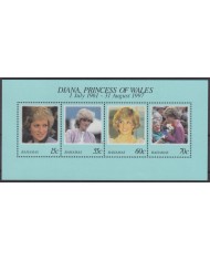 F-EX55604 BAHAMAS IS MNH 1997 ROYAL FAMILY LADY DIANA.